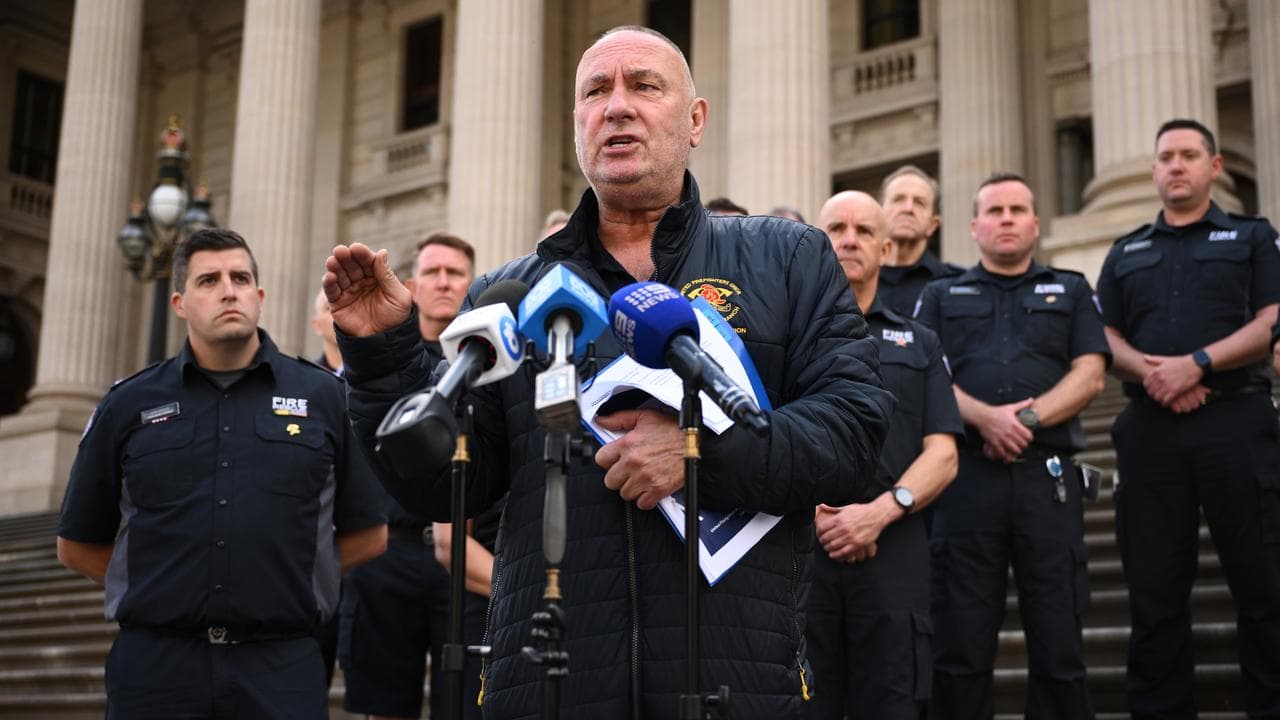 United Firefighters Union secretary Peter Marshall