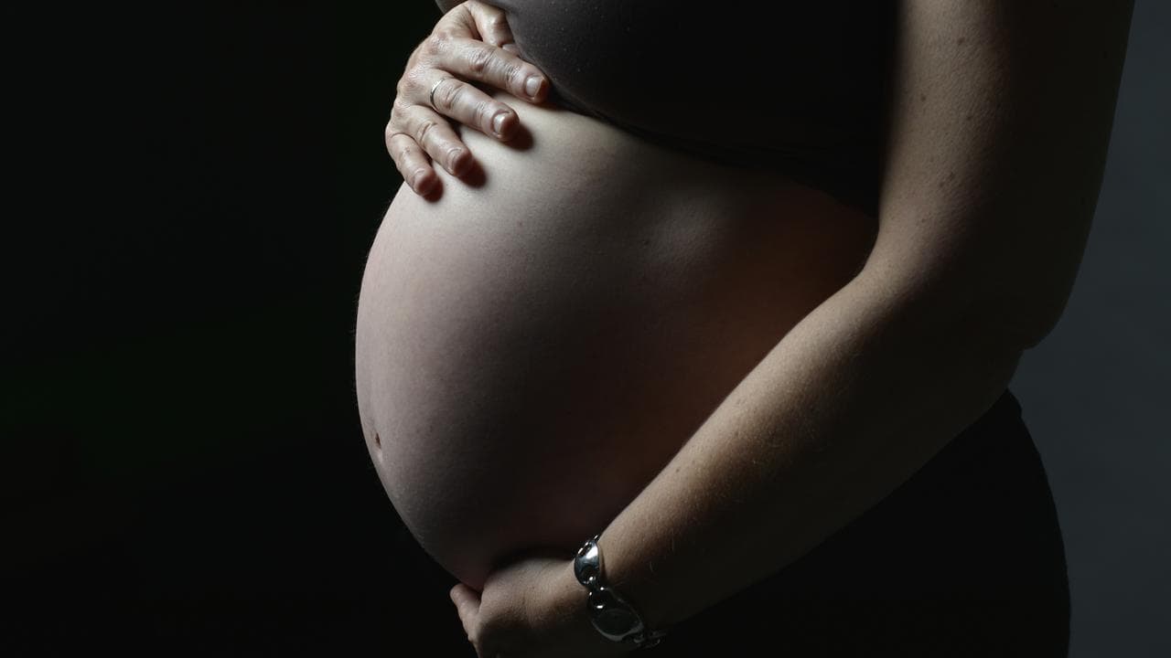 A pregnant woman