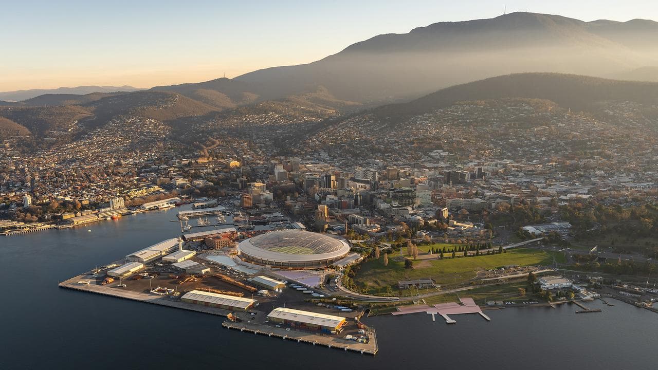 Concept design of Hobart AFL stadium