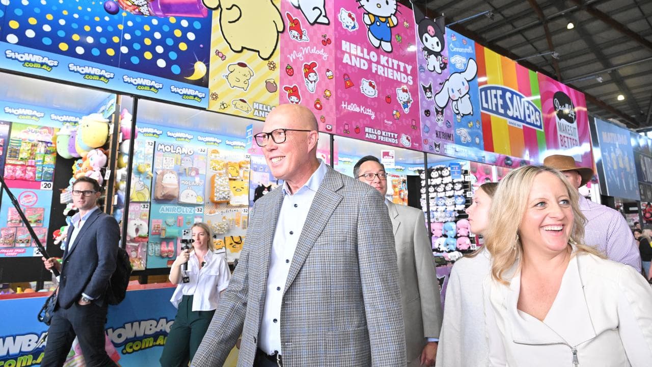 Peter Dutton and wife Kirilly at the Royal Easter Show