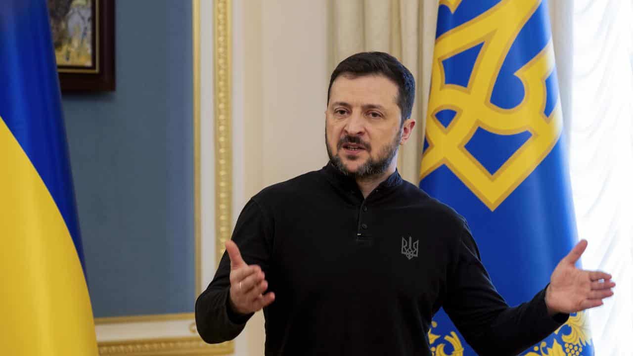 Ukraine's President Volodymyr Zelensky