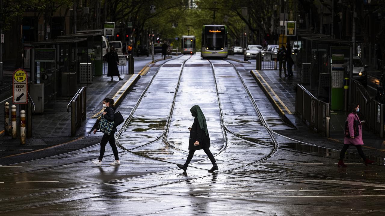 People in Melbourne during the pandemic (file image)