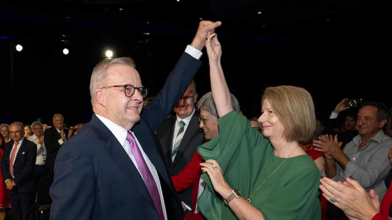 Anthony Albanese and Julia Gillard