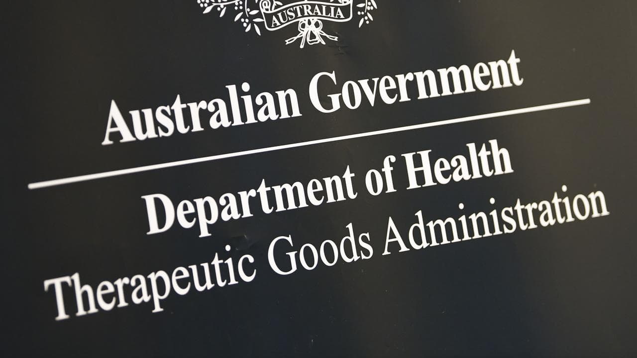 The logo of the Therapeutic Goods Administration (file image)