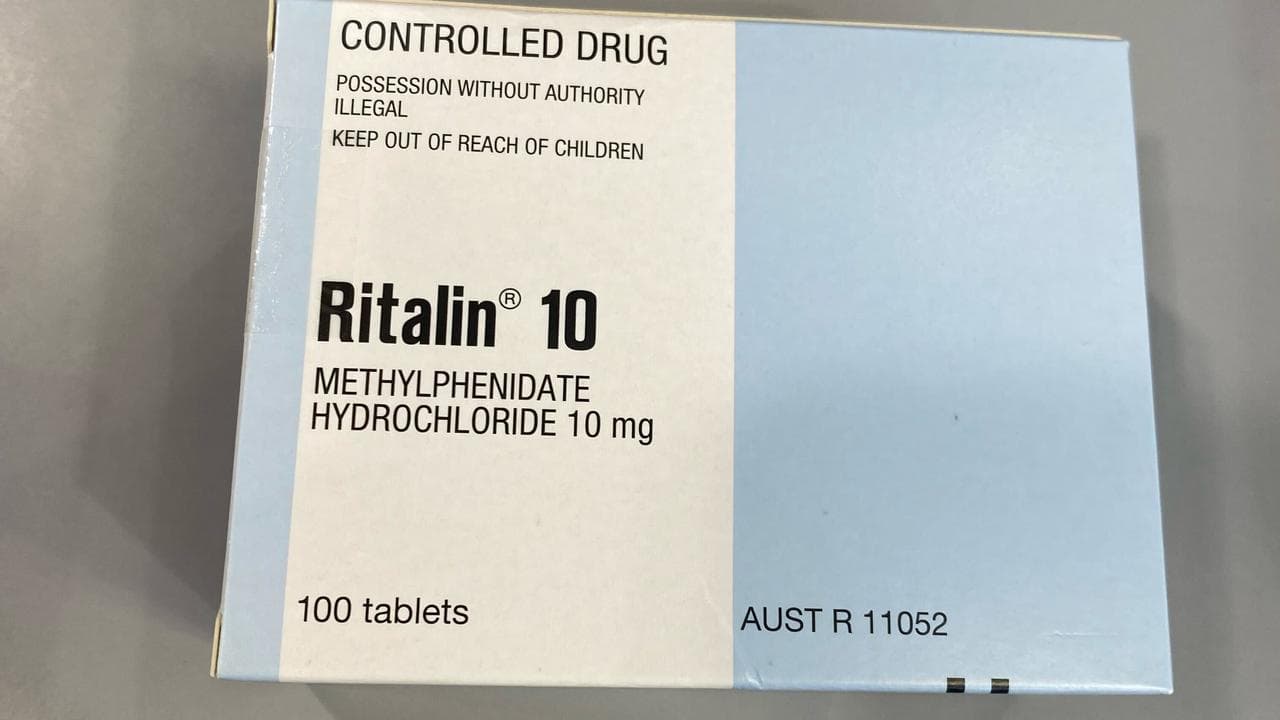 A packet containing Ritalin medication