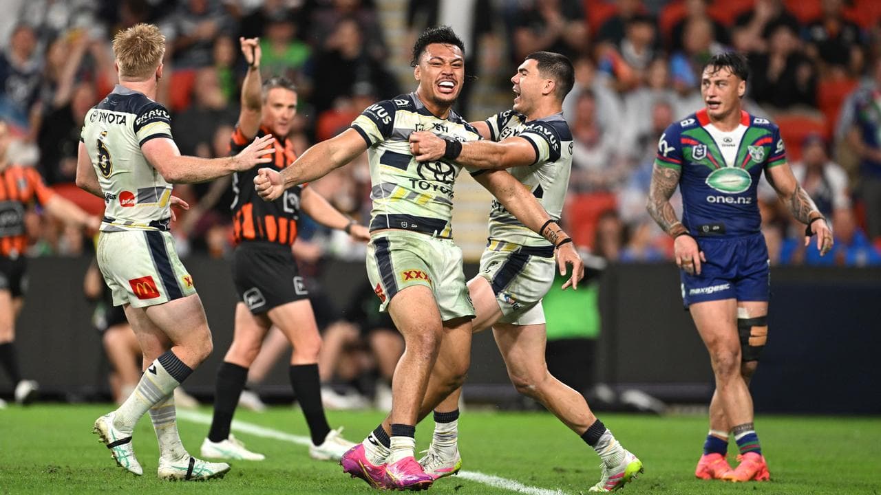 Celebrating North Queensland Cowboys players.