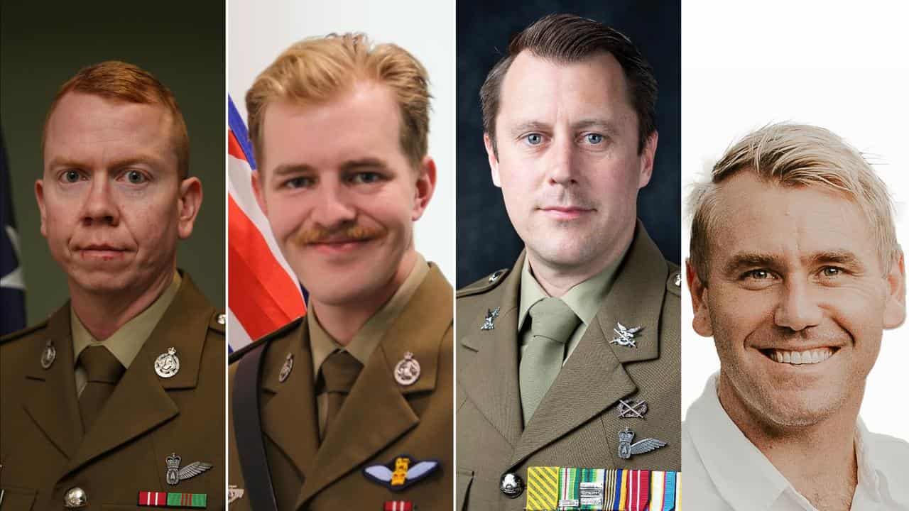Alex Naggs, Maxwell Nugent, Joseph Laycock and Danniel Lyon