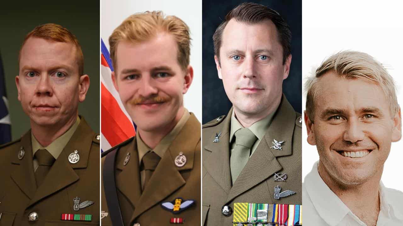 Alex Naggs, Maxwell Nugent, Joseph Laycock and Danniel Lyon