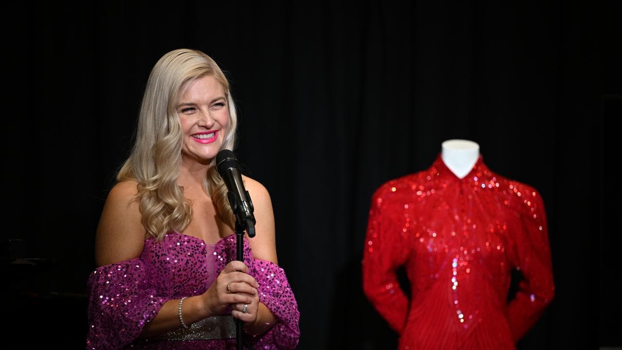 Actor Lucy Durack performs 
