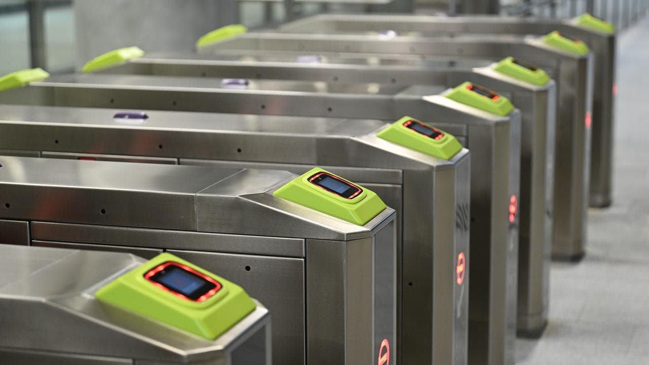 Myki equipment at Parkville Station (file image)