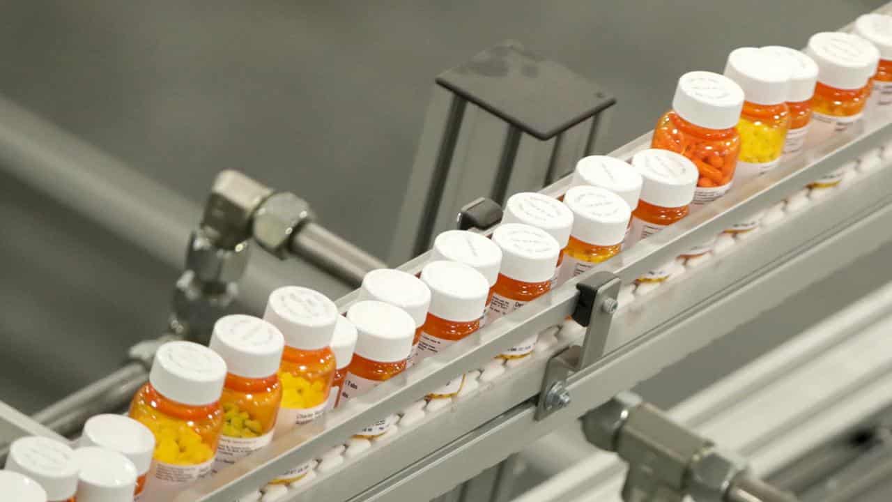 Bottles of medicine