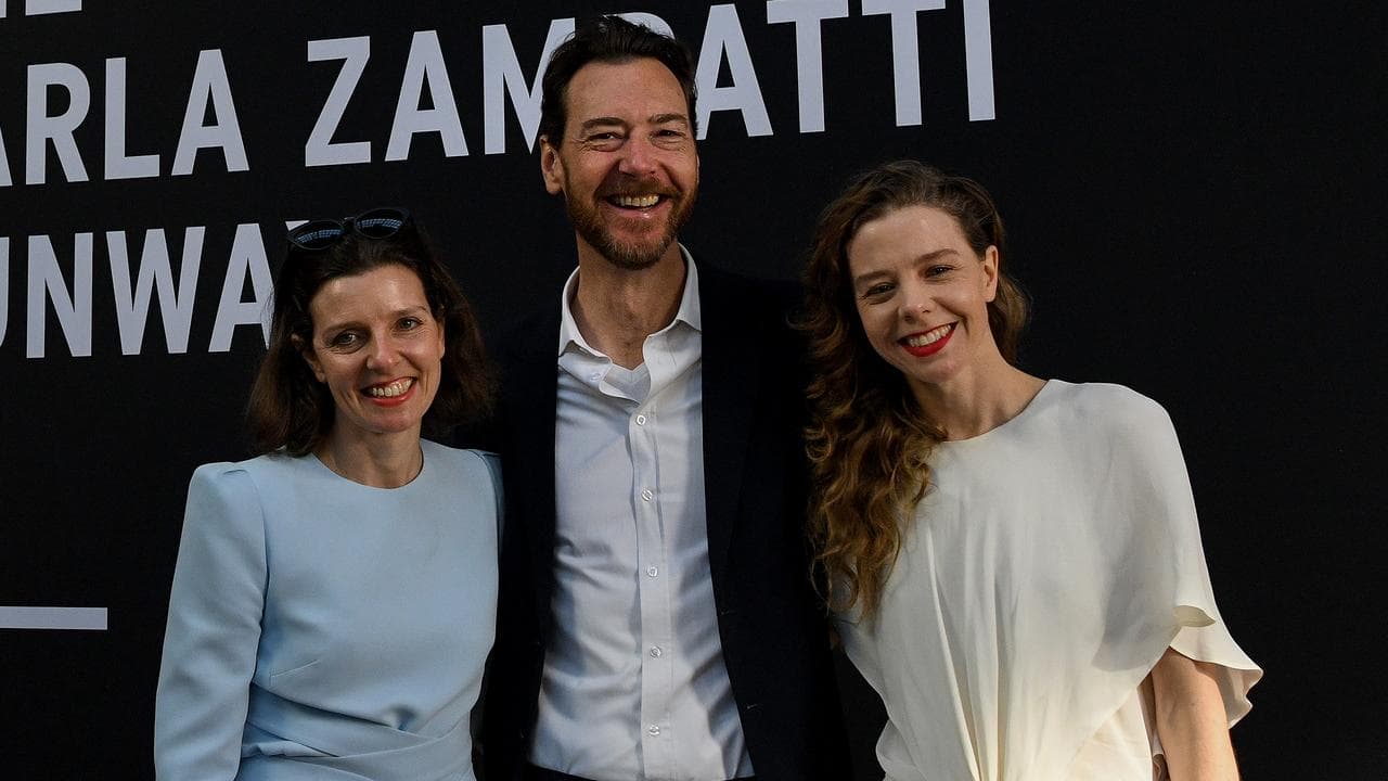 Allegra Spender, Alex Schuman and Bianca Spender