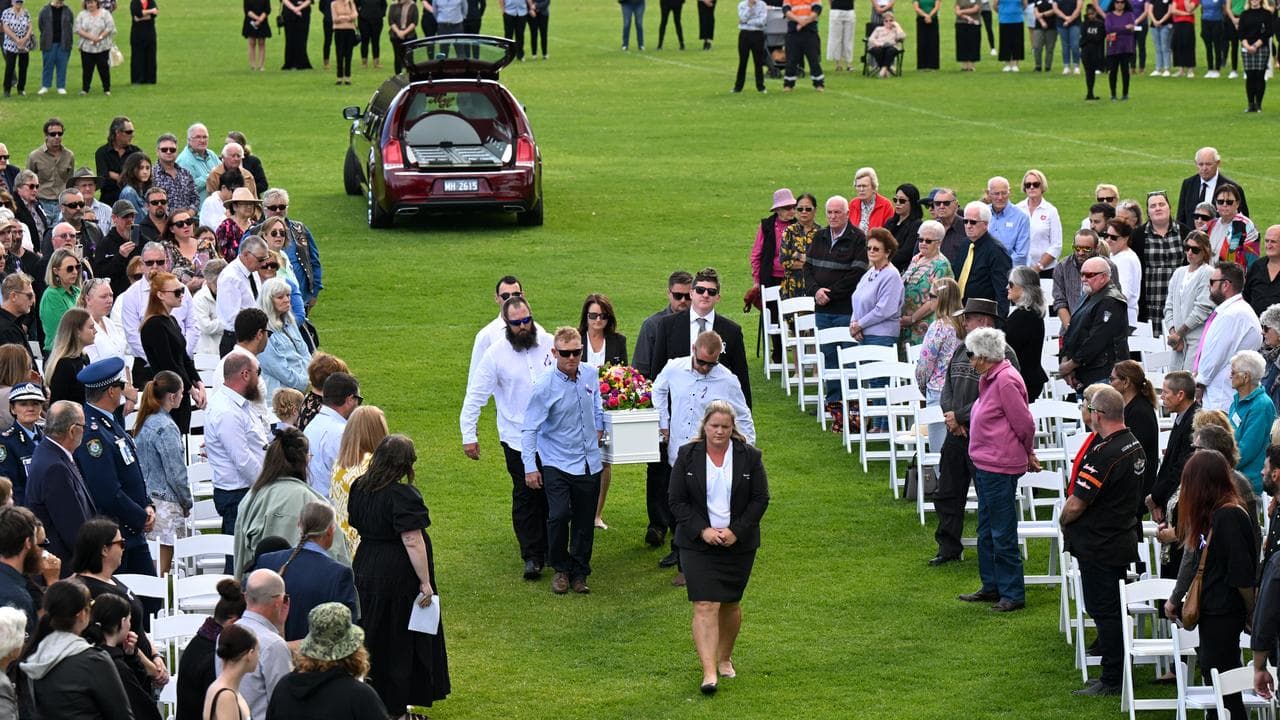 Molly Ticehurst's funeral (file)