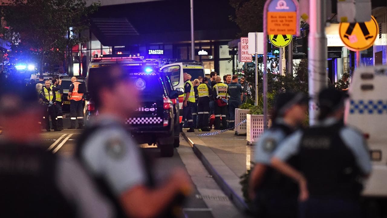 Emergency services at Bondi Junction (file)