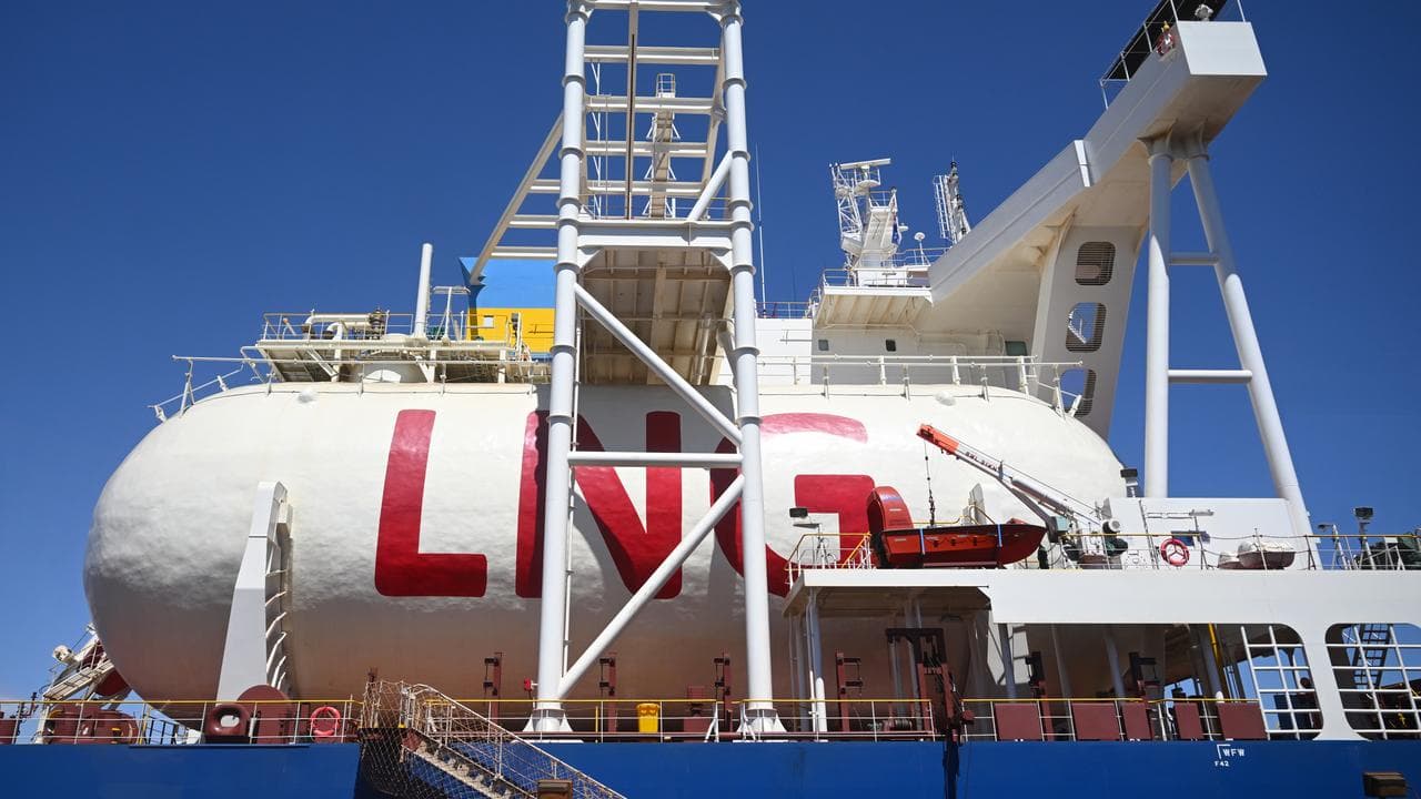 A ship carrying LNG gas (file image)