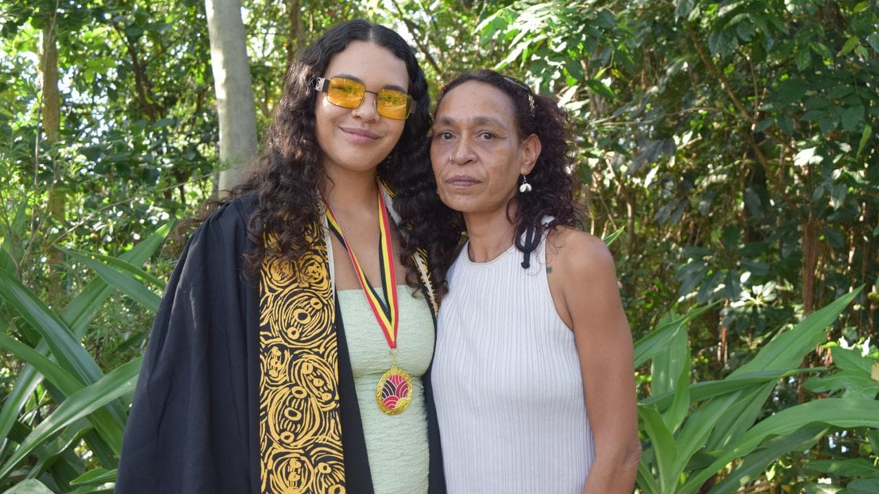 Patricia McLean with her mum Natalie Groth