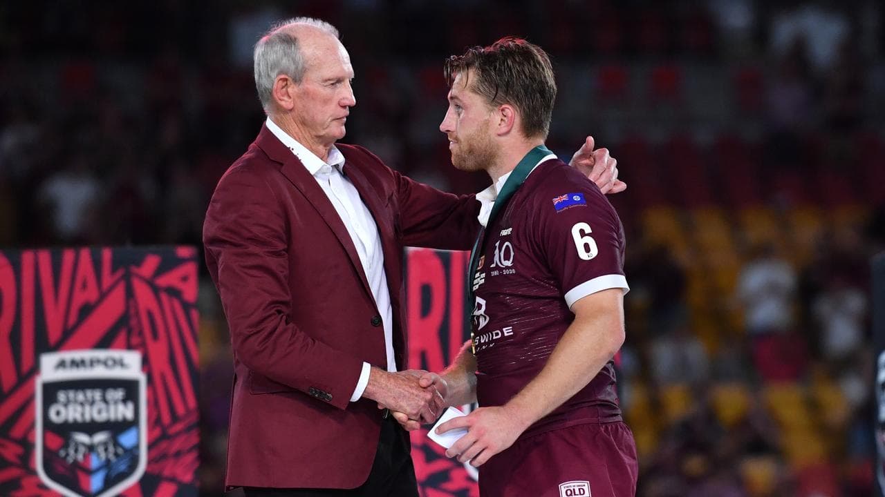 Wayne B(L-R) Wayne Bennett and Cameron Munster.