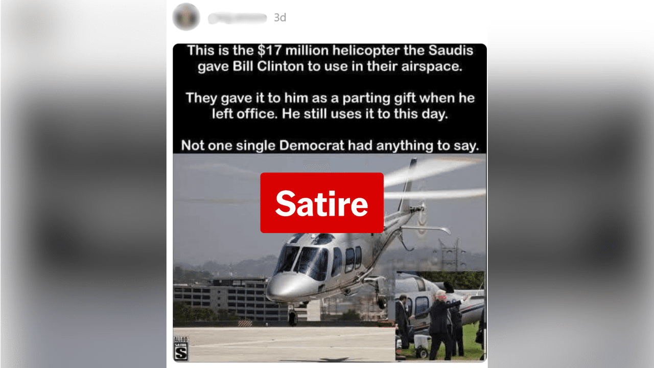 One of the satire posts spreading on Threads.