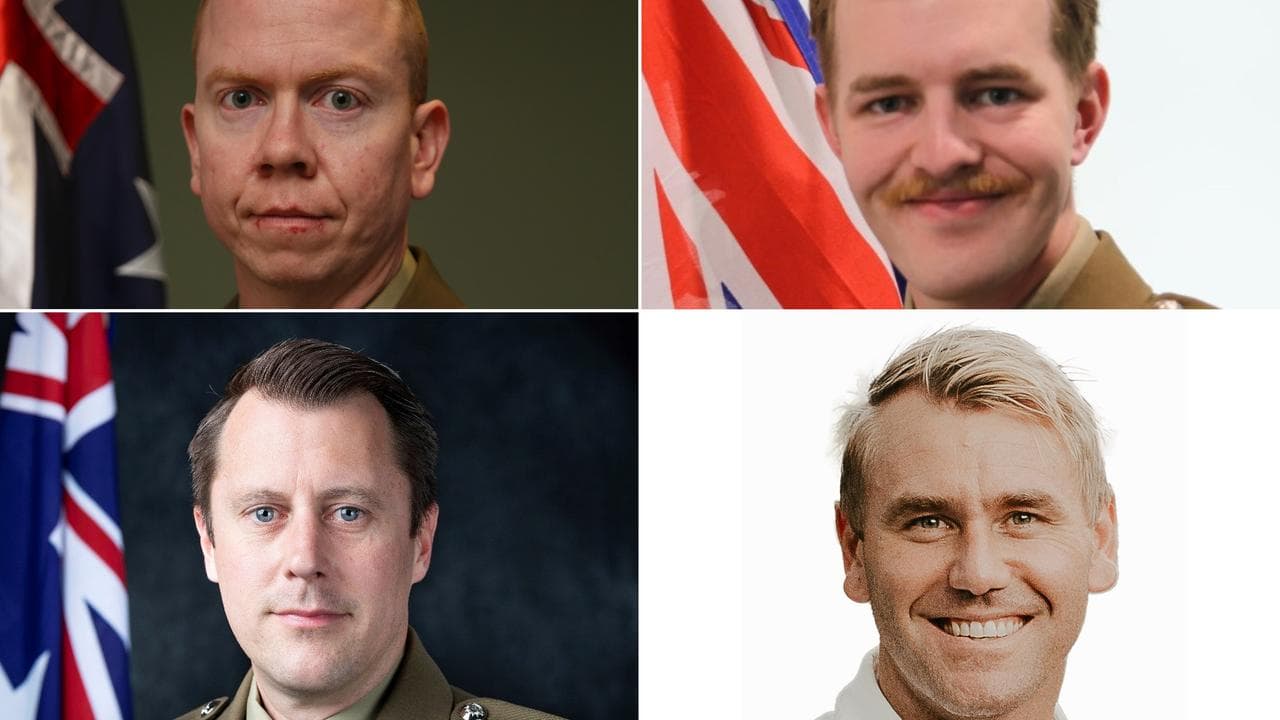 Cpl Alex Naggs Lt Maxwell Nugent Off Joseph Laycock Capt Danniel Lyon