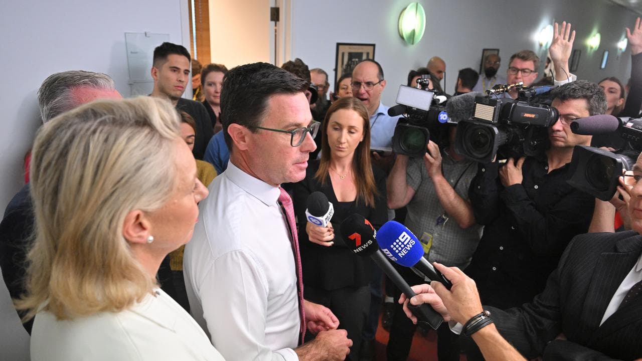 Nationals leader David Littleproud speaks to journalists in Canberra