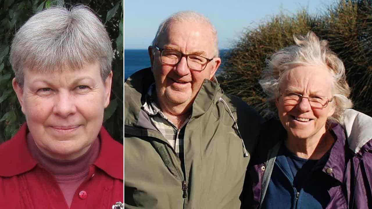 Heather Wilkinson (left) and Don and Gail Patterson