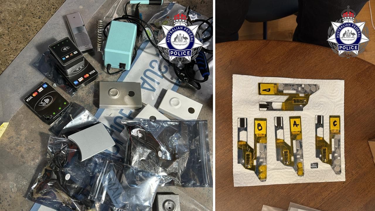 Equipment the polcie seized during arrests