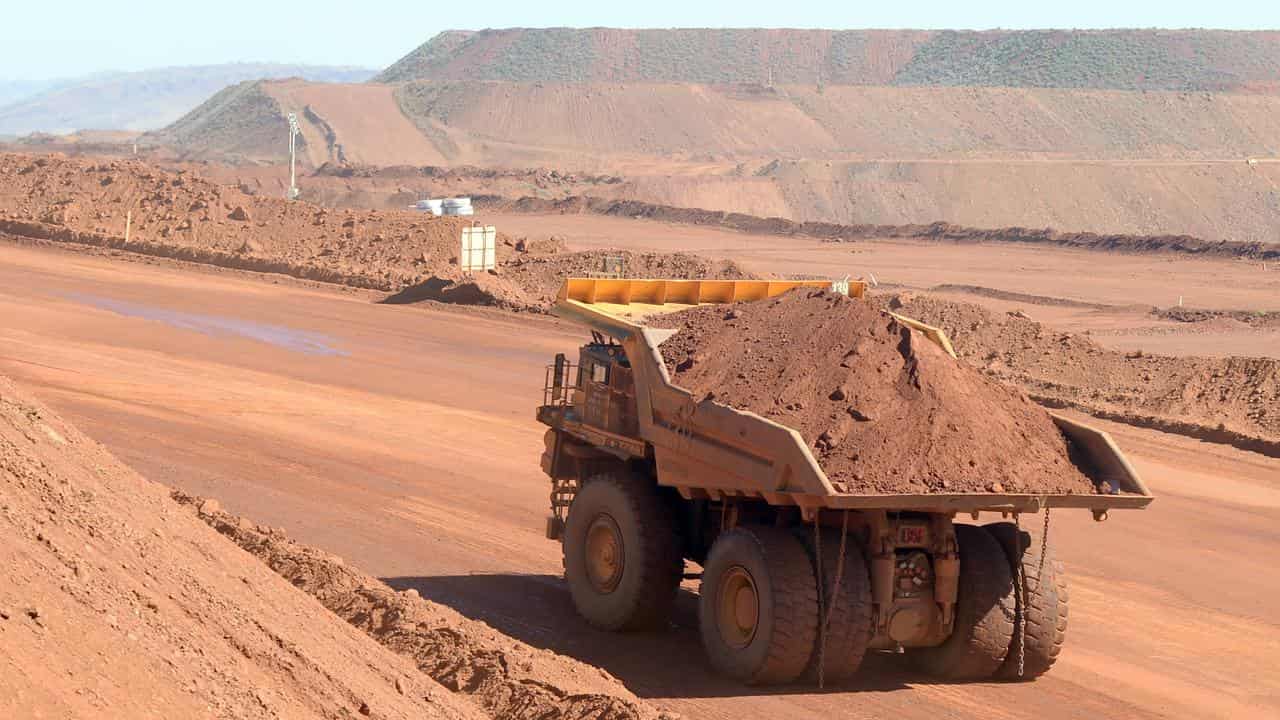 A truck hauls iron ore (file image)