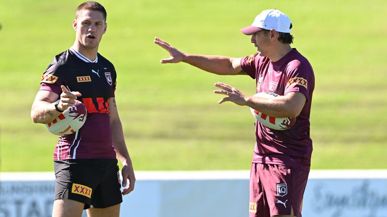 Kalyn Ponga and coach Billy Slater