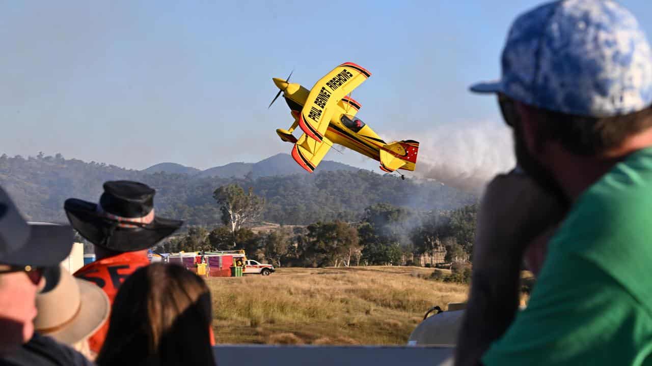Participants during The Old Station Air Show in Raglan, Queensland