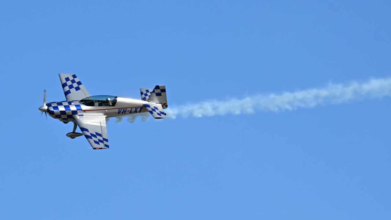 Emma McDonald in action during The Old Station Air Show in Raglan
