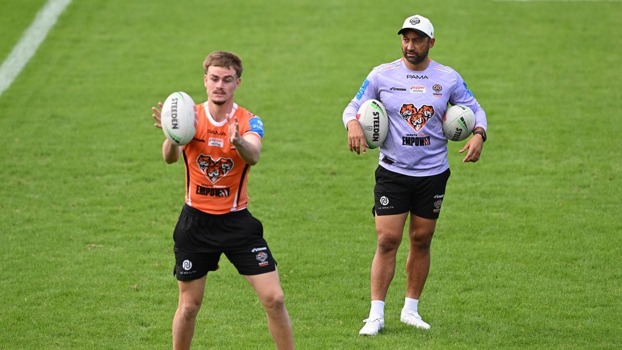 (L-R) Lachlan Galvin and Benji Marshall.