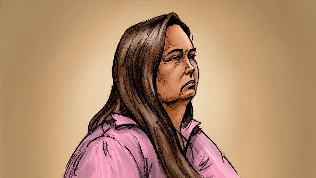 A court sketch of Erin Patterson (file image)