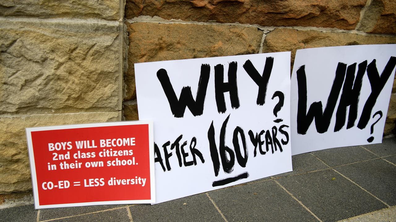Protest placards (file)