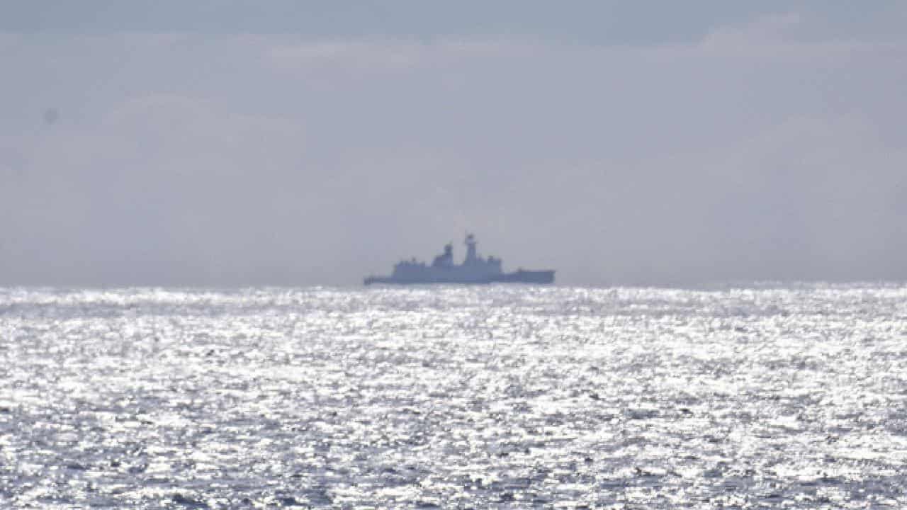 Chinese naval ships in the Tasman Sea