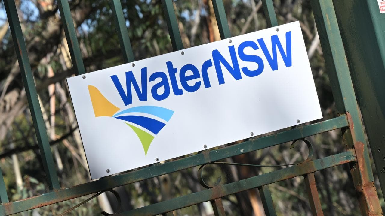 A file photo of a WaterNSW sign