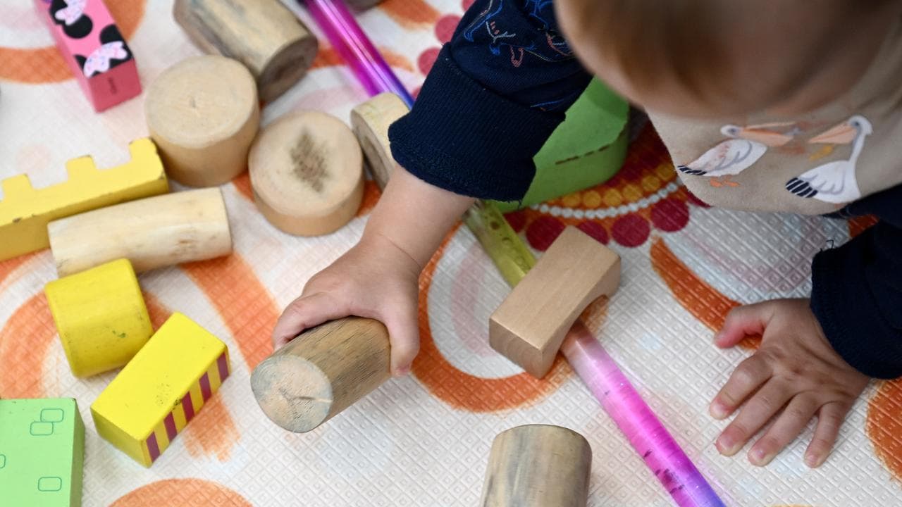 Young children play with interactive toys in Sydney, May 7, 2024