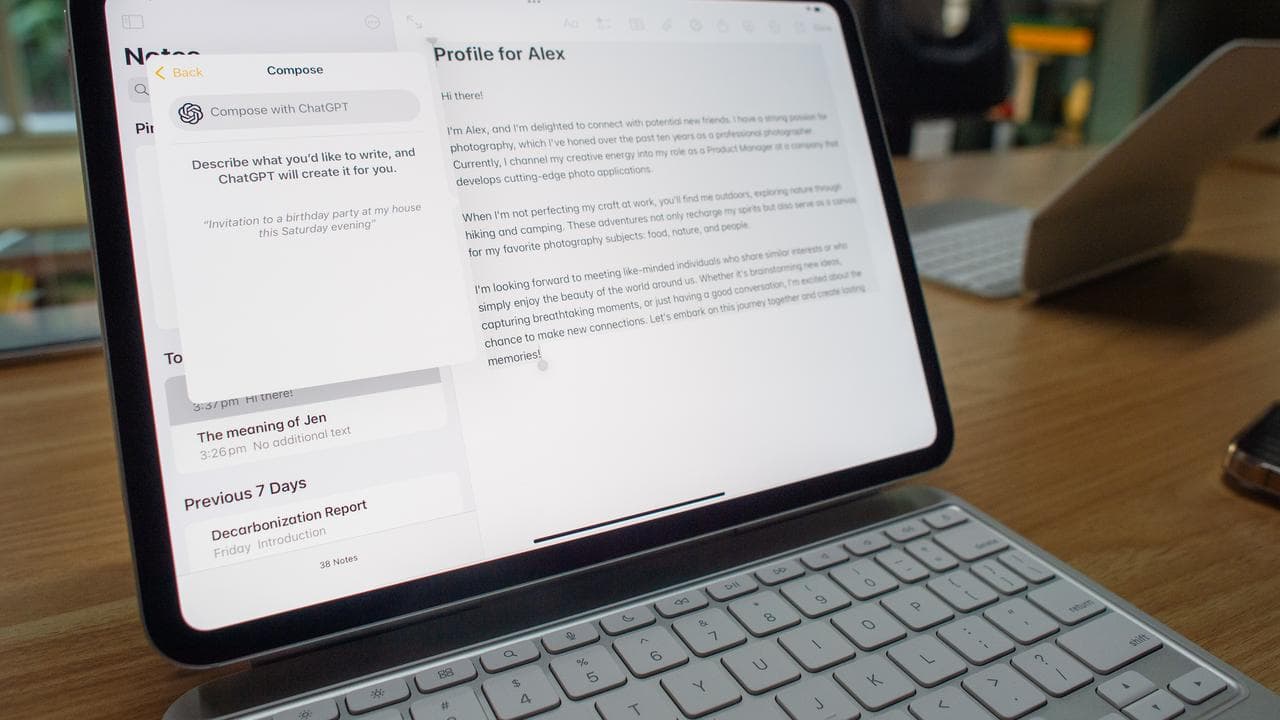 AI tools on a laptop