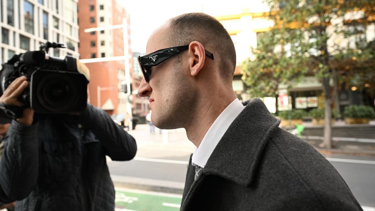 Ethan Davis leaves court