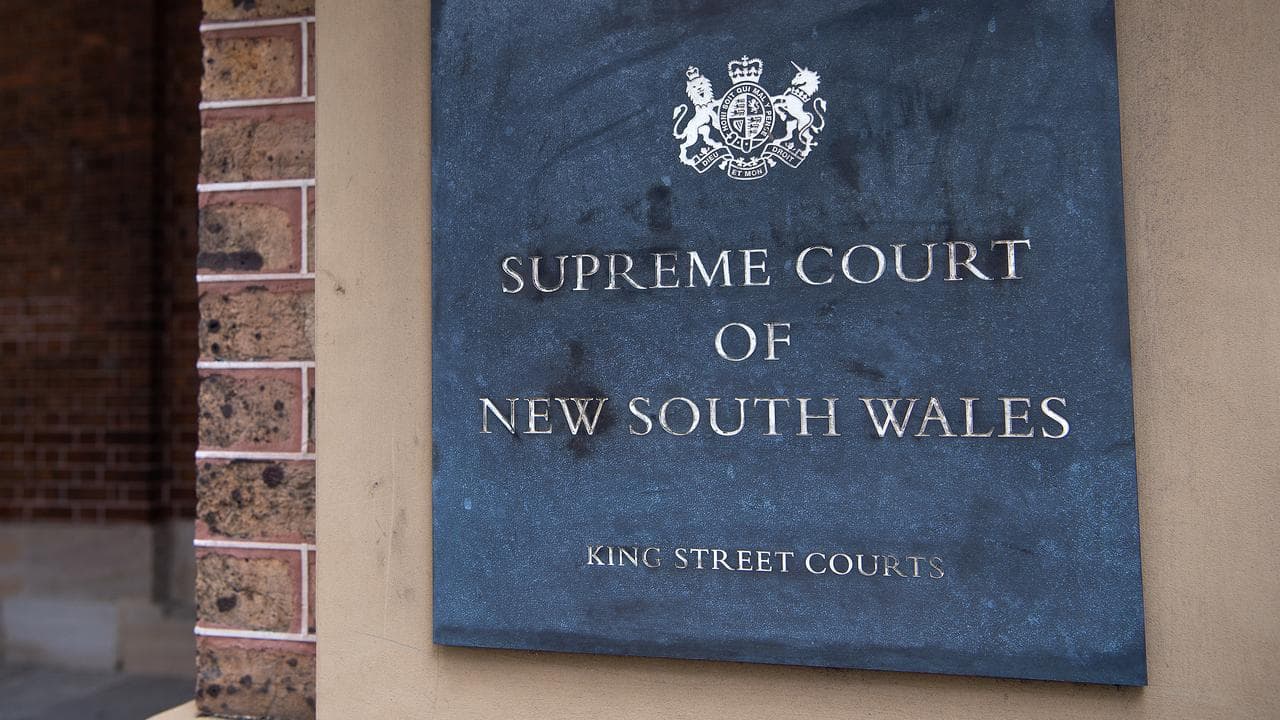 Signage for the NSW Supreme Court (file image)