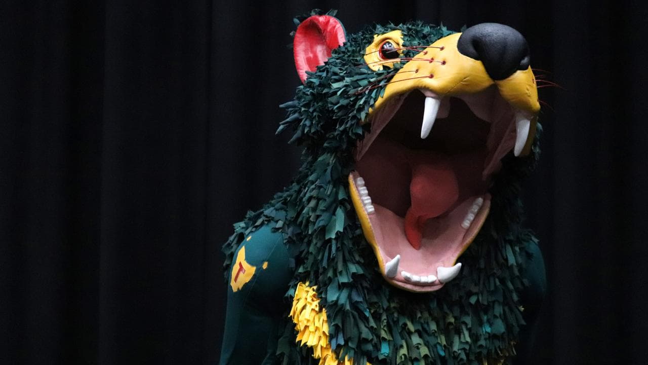 Tasmania Devils club mascot Rum’un the Devil