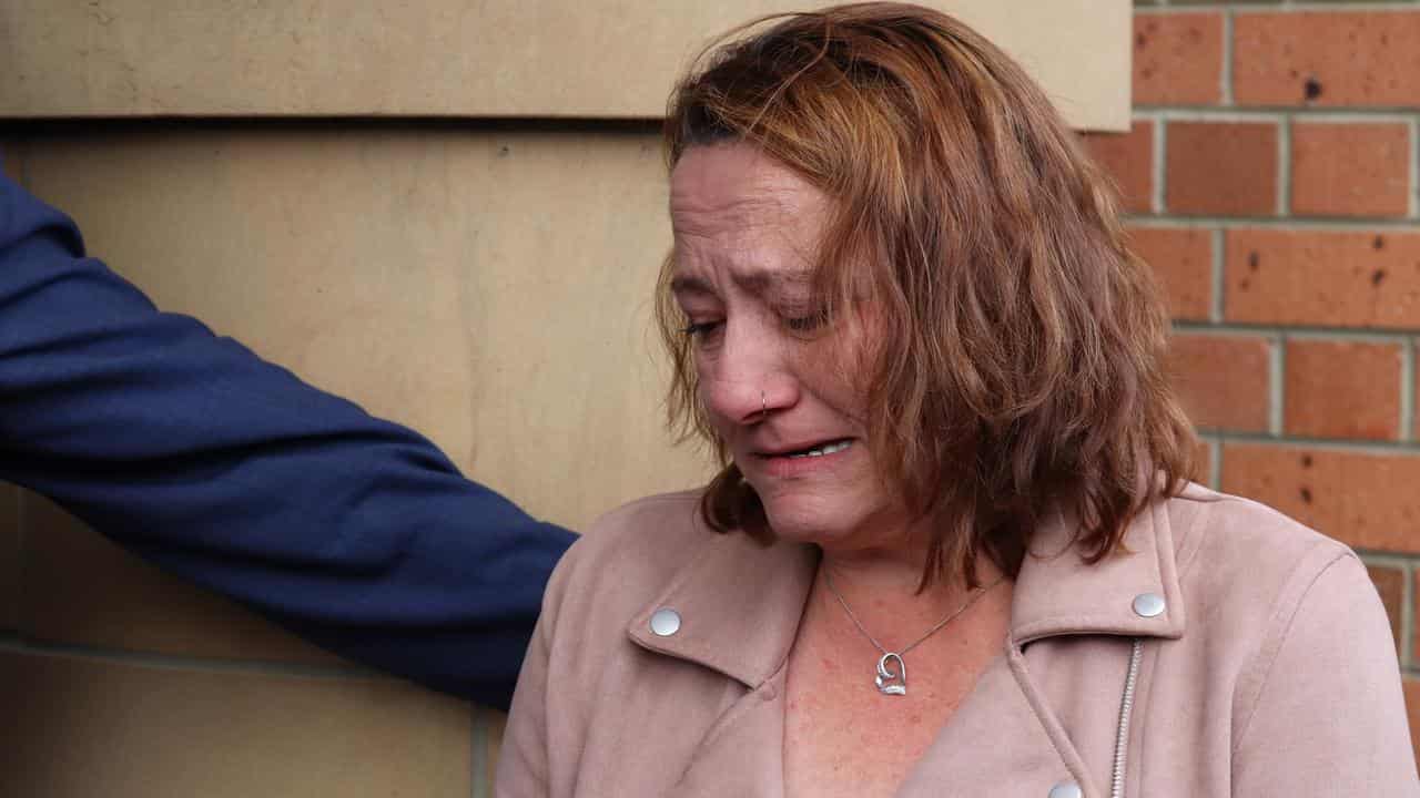 Rosemary Gamble outside caught