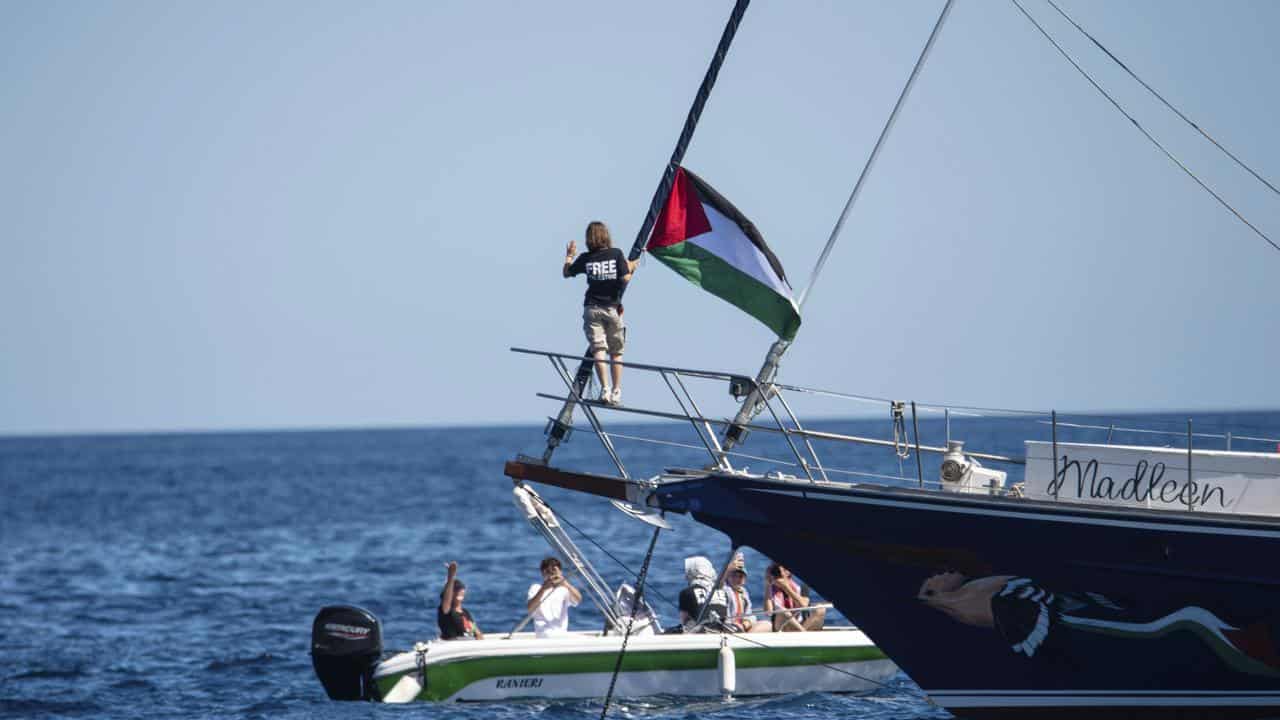 GretaThunberg on board the Madleen.