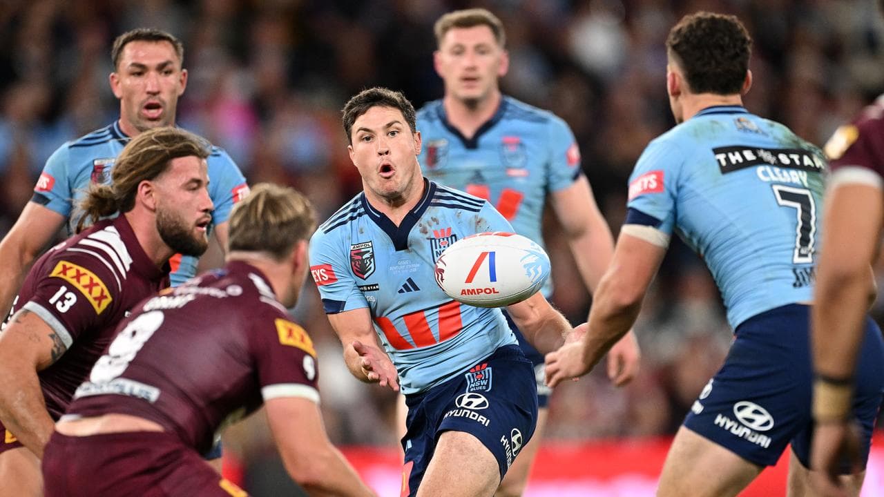 (L-R) Mitch Moses and Nathan Cleary.