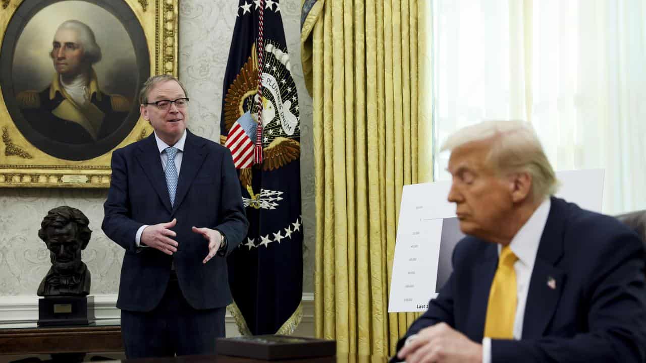 Kevin Hassett and Donald Trump
