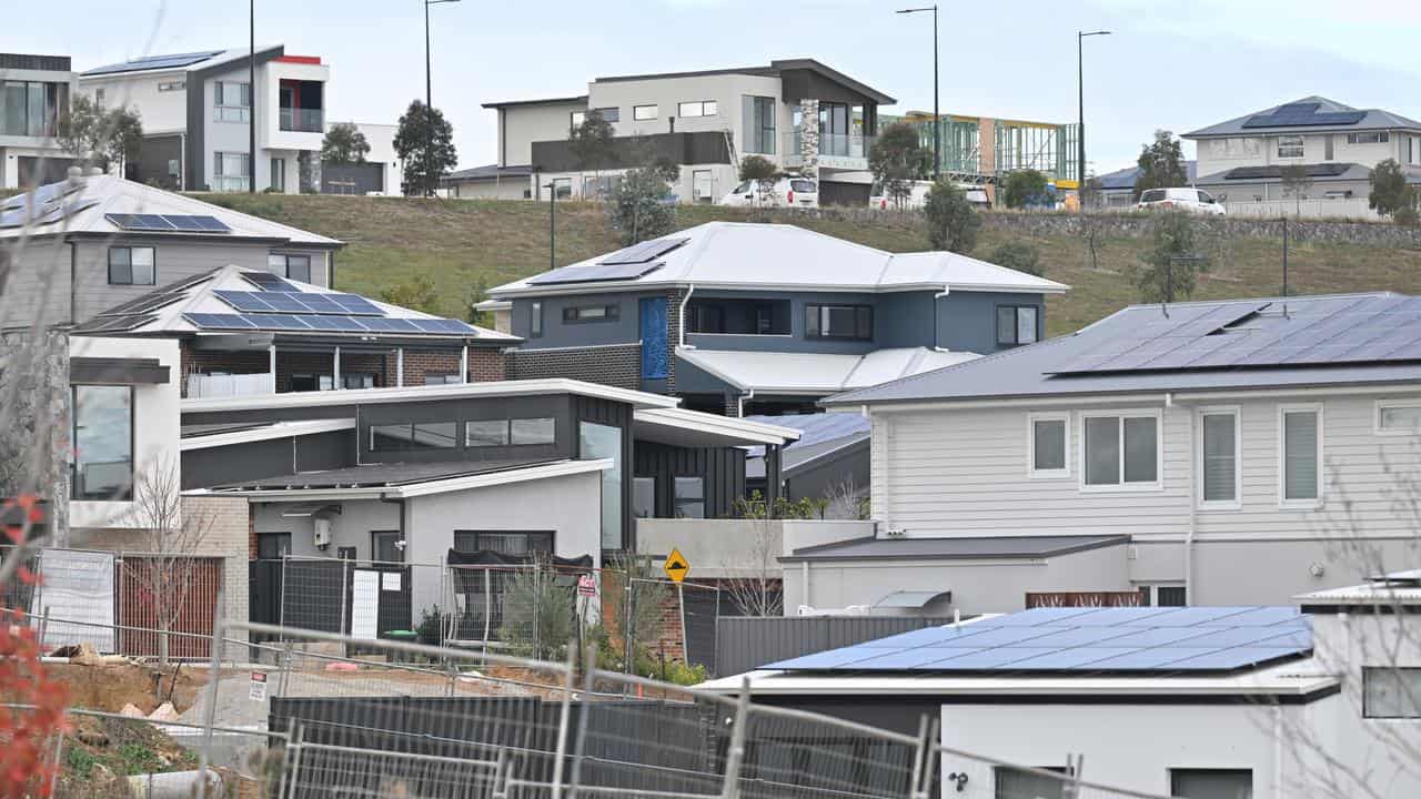 New homes in a housing estate (file image)
