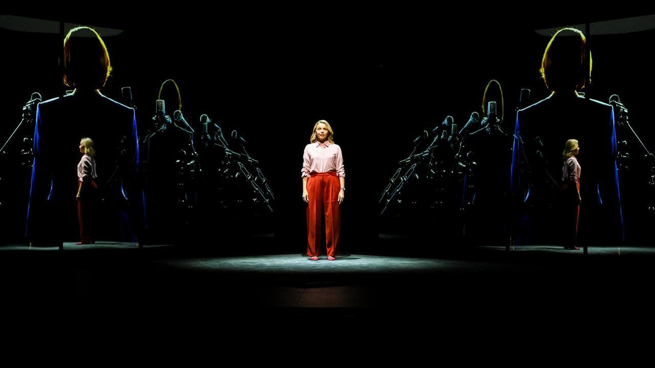 Australian actor Justine Clarke performs in Julia