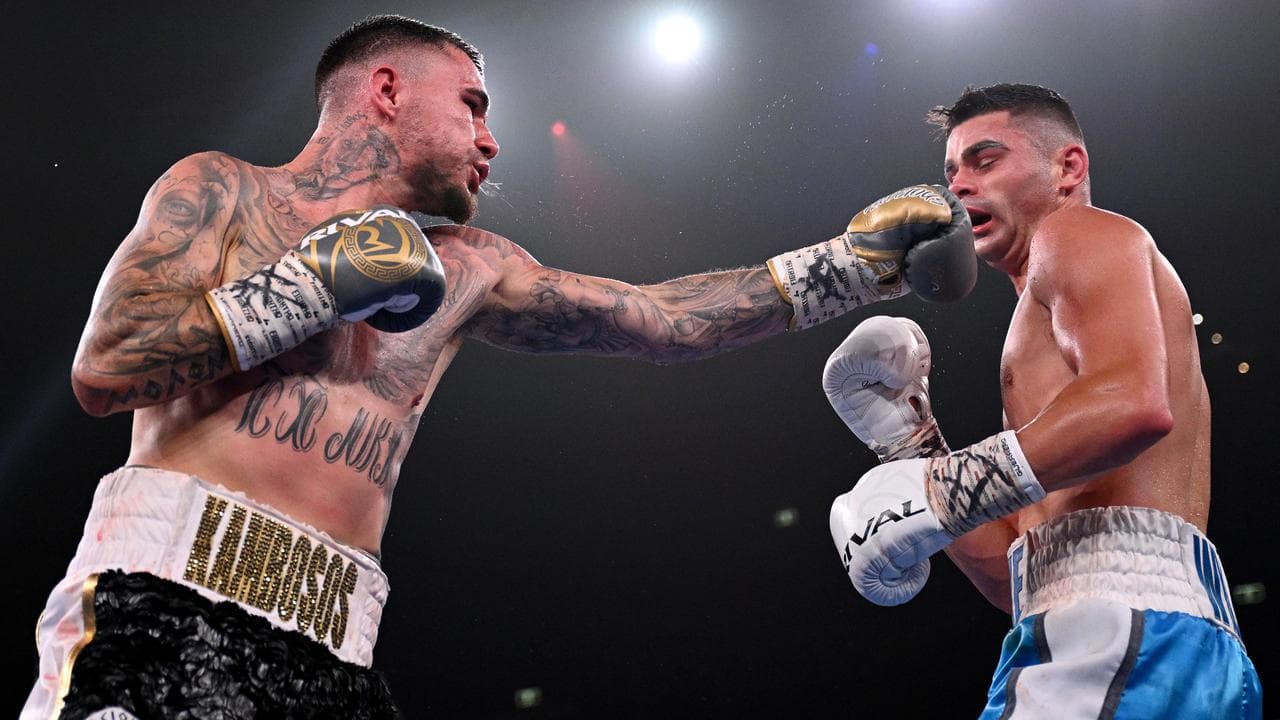 George Kambosos Jr (left) and Jack Wyllie