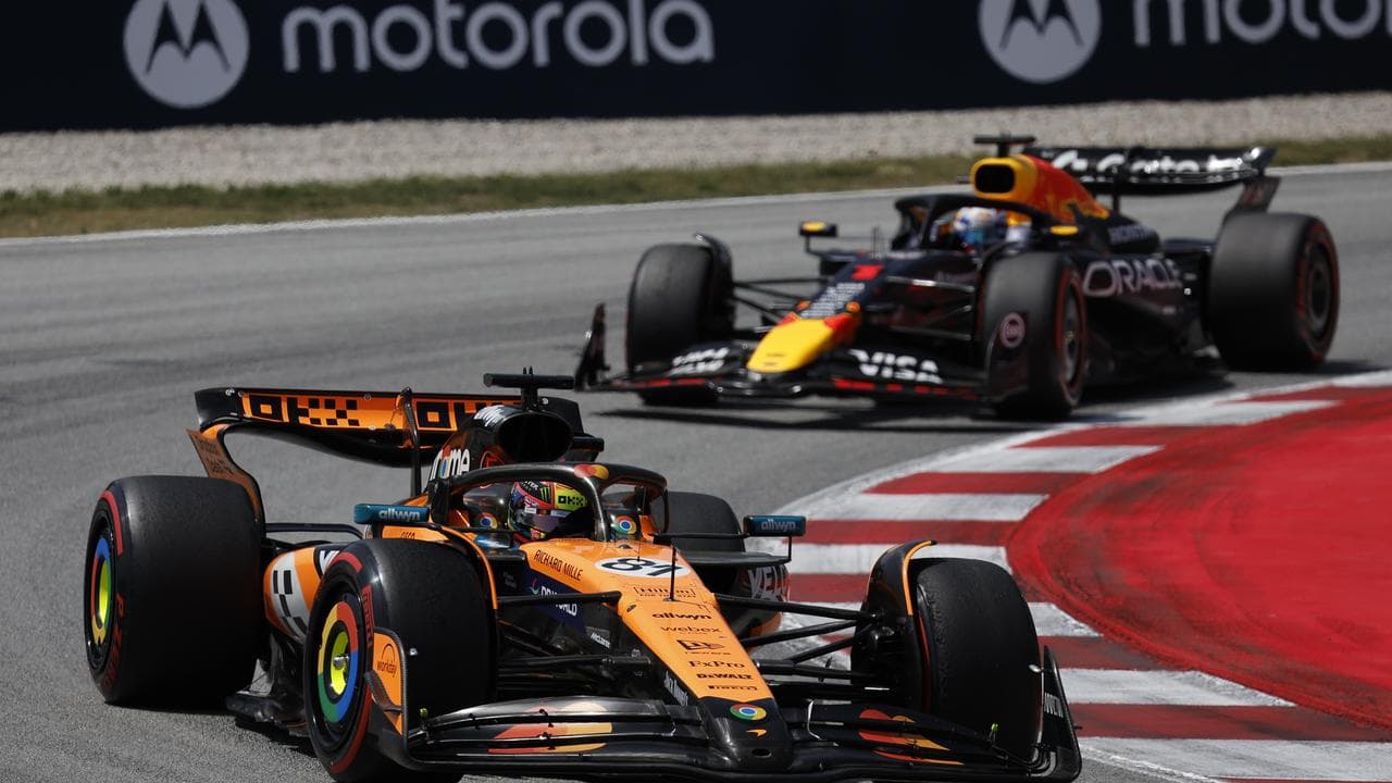 Oscar Piastri led Lando Norris to a McLaren one-two in Barcelona.