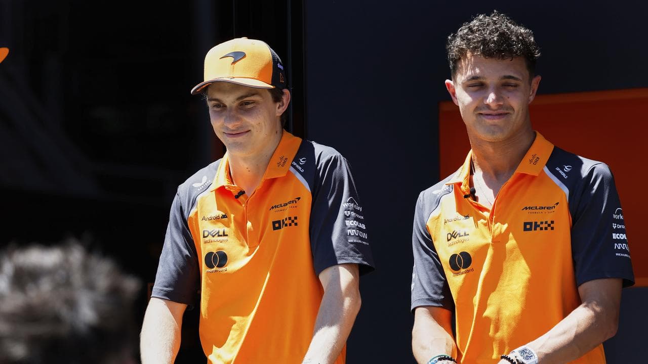 Oscar Piastri (left) and Lando Norris