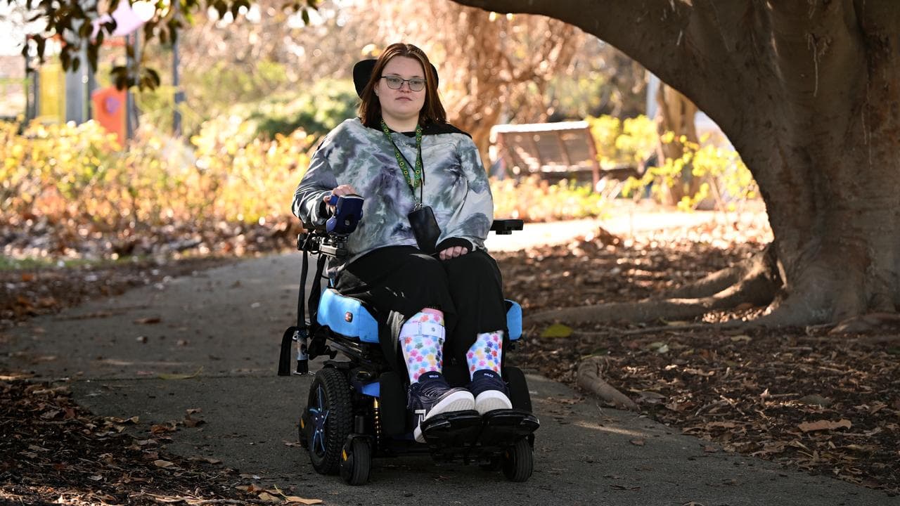 Jessi Hooper, who’s wheelchair was broken